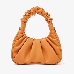 NWOT Orange/melon handbag with scrunched handle